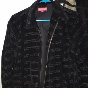 Supreme debossed logo corduroy jacket